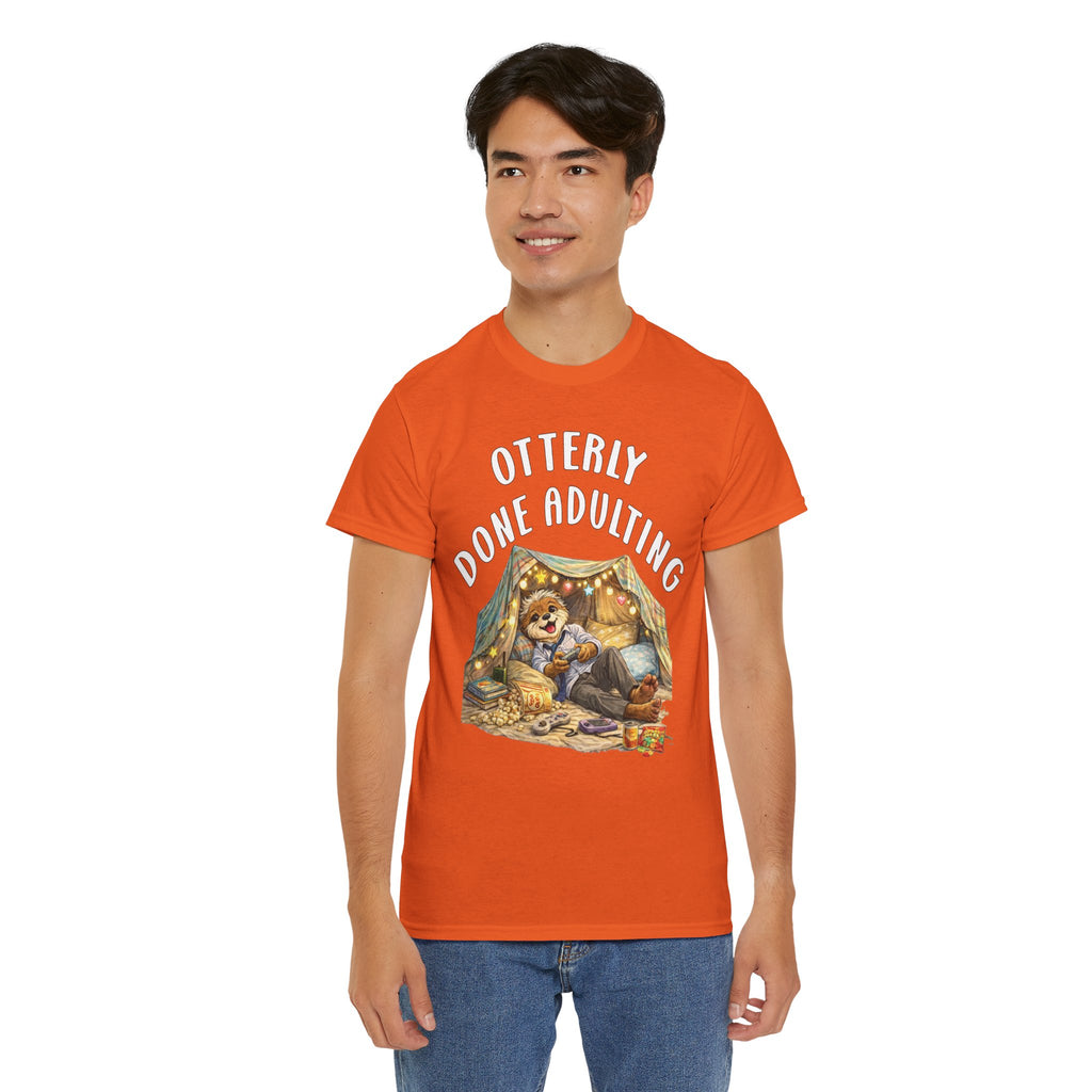 "Otterly Done Adulting" Dad Tee - Otter Series