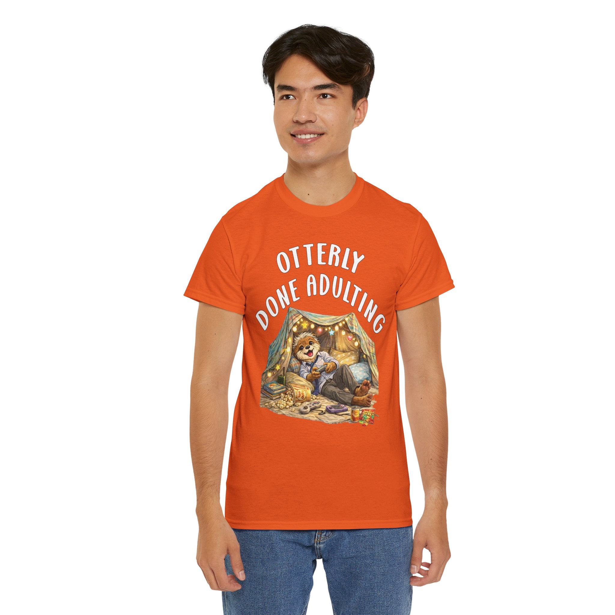 "Otterly Done Adulting" Dad Tee - Otter Series
