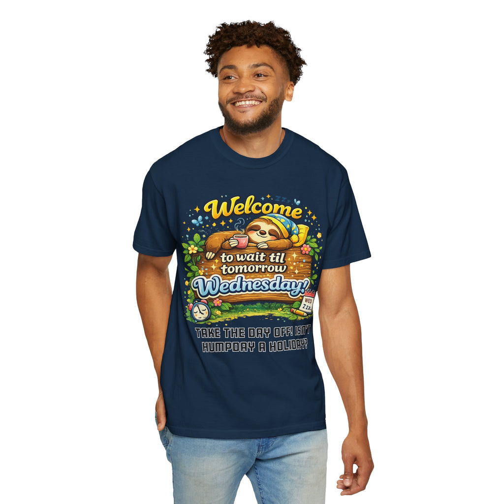 Wednesday - Procrastination Sloth Series T-shirt