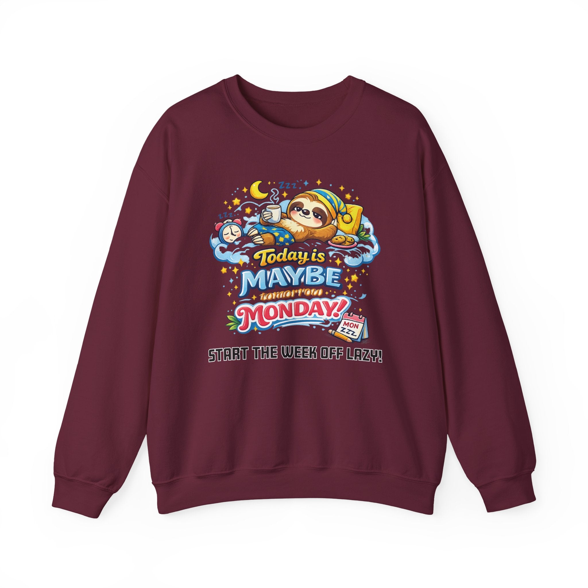 Monday - Procrastination Sloth Series Sweatshirt