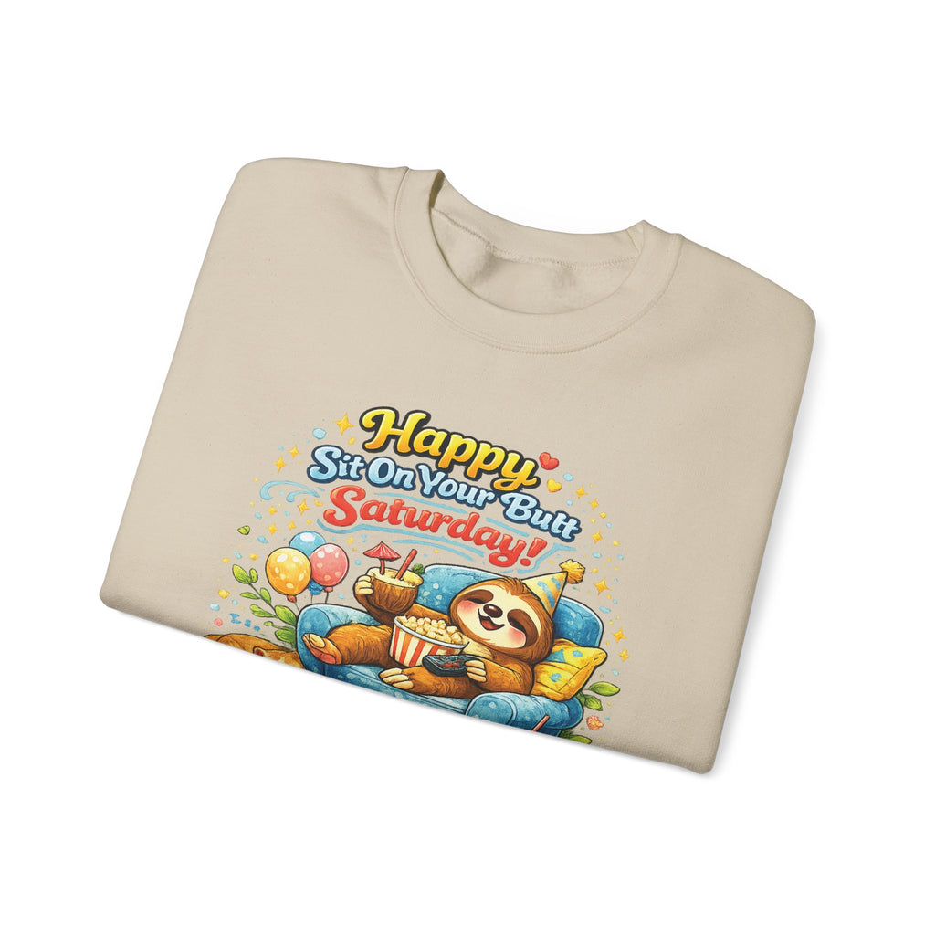 Saturday - Procrastination Sloth Series Sweatshirt