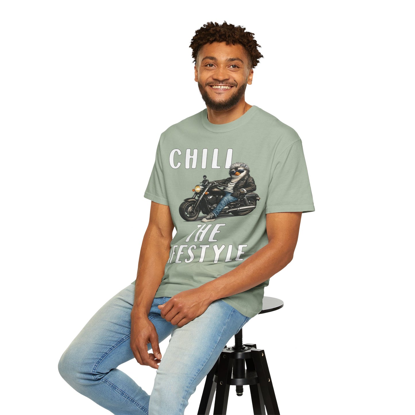 Chill The Lifestyle Grandpa T-shirt -  Penguin Series