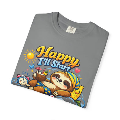 Sunday - Procrastination Sloth Series T-shirt