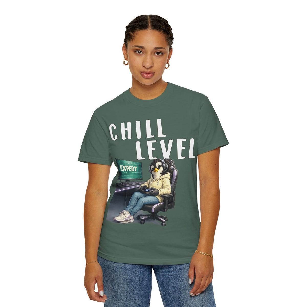 Chill Level Expert Girl T-shirt - Penguin Series