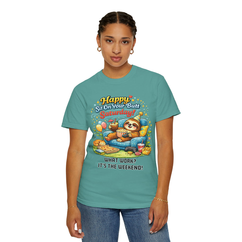Saturday - Procrastination Sloth Series T-shirt