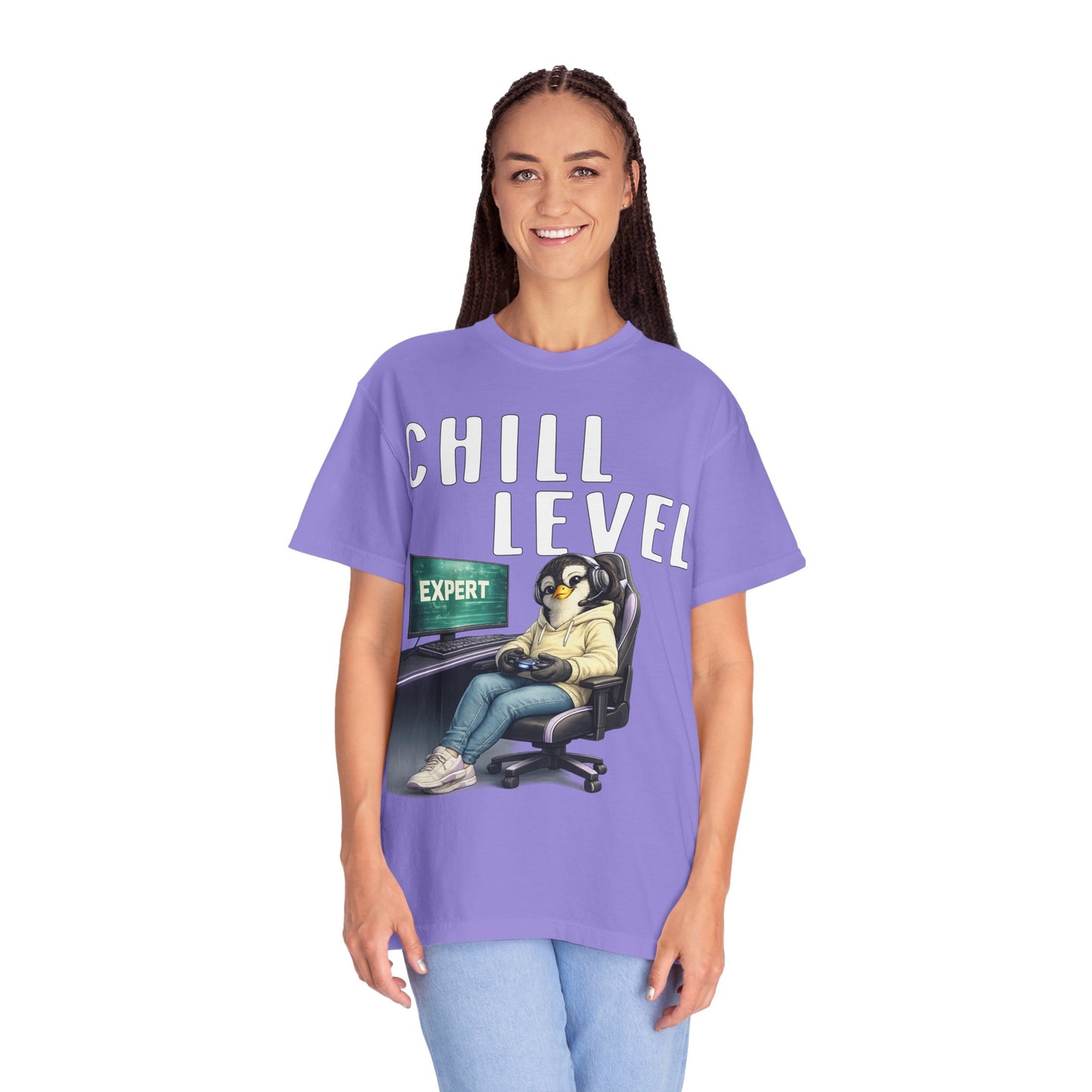 Chill Level Expert Girl T-shirt - Penguin Series