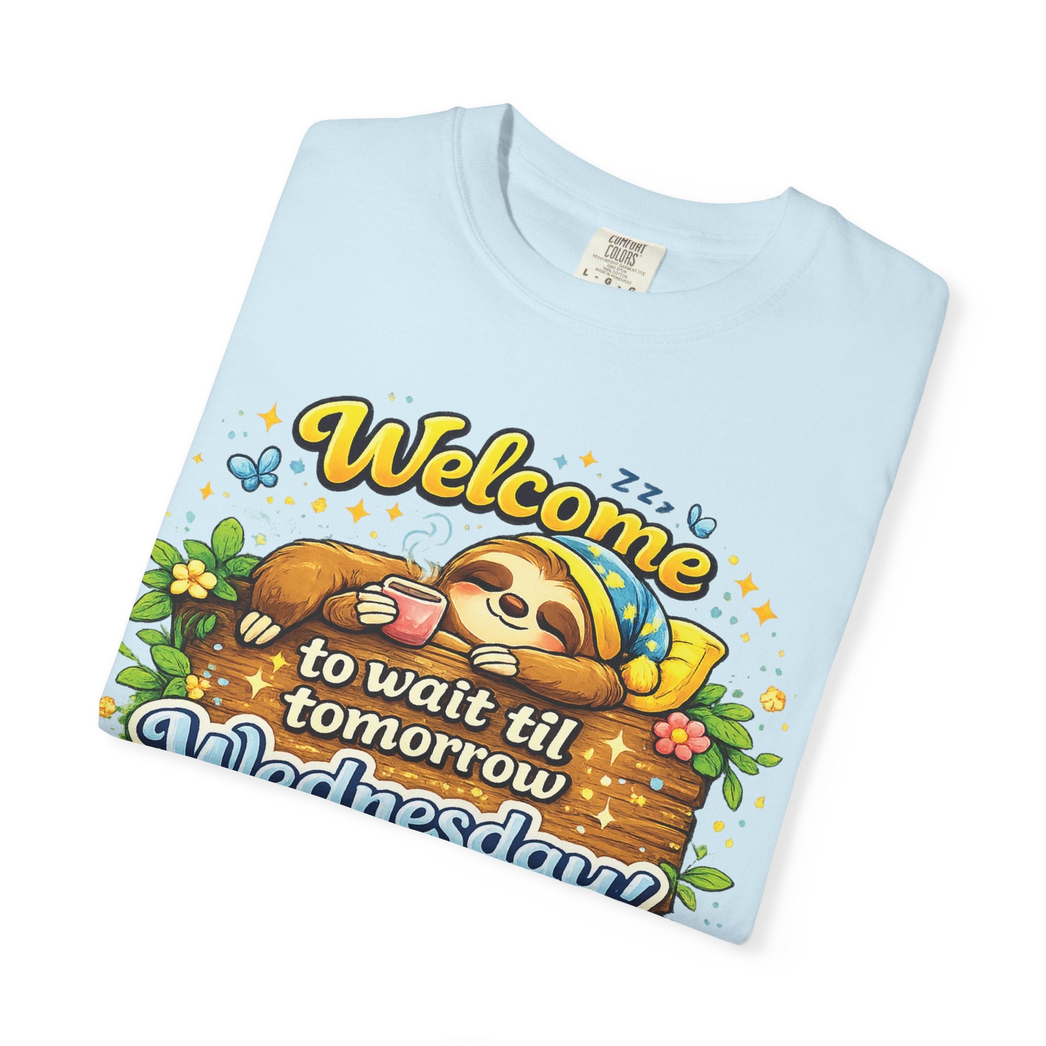 Wednesday - Procrastination Sloth Series T-shirt