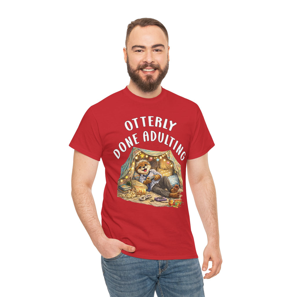 "Otterly Done Adulting" Dad Tee - Otter Series