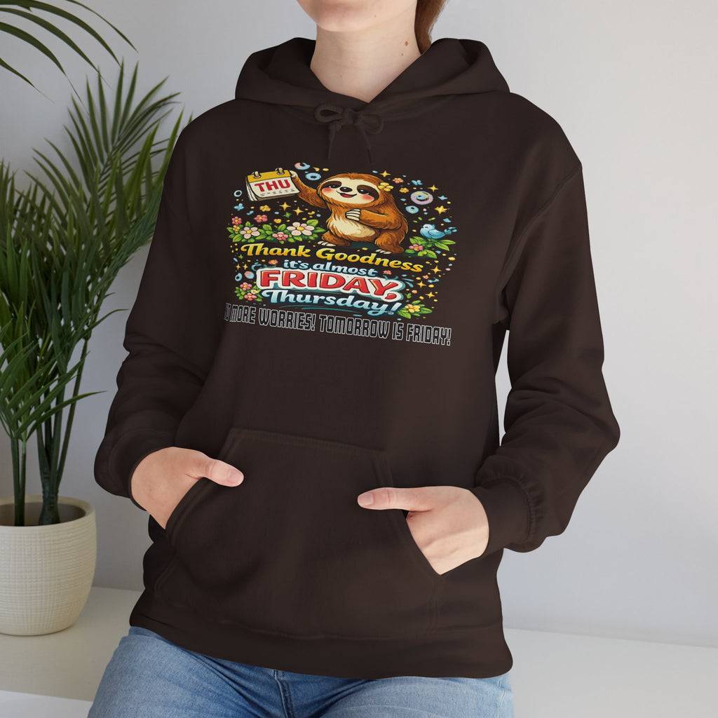 Thursday - Procrastination Sloth Series Hoodie