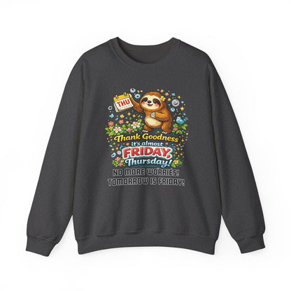 Thursday - Procrastination Sloth Series Sweatshirt
