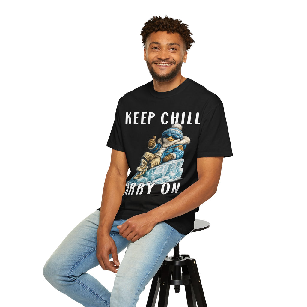 Keep Chill Carry On Boy T-shirt - Penguin Series