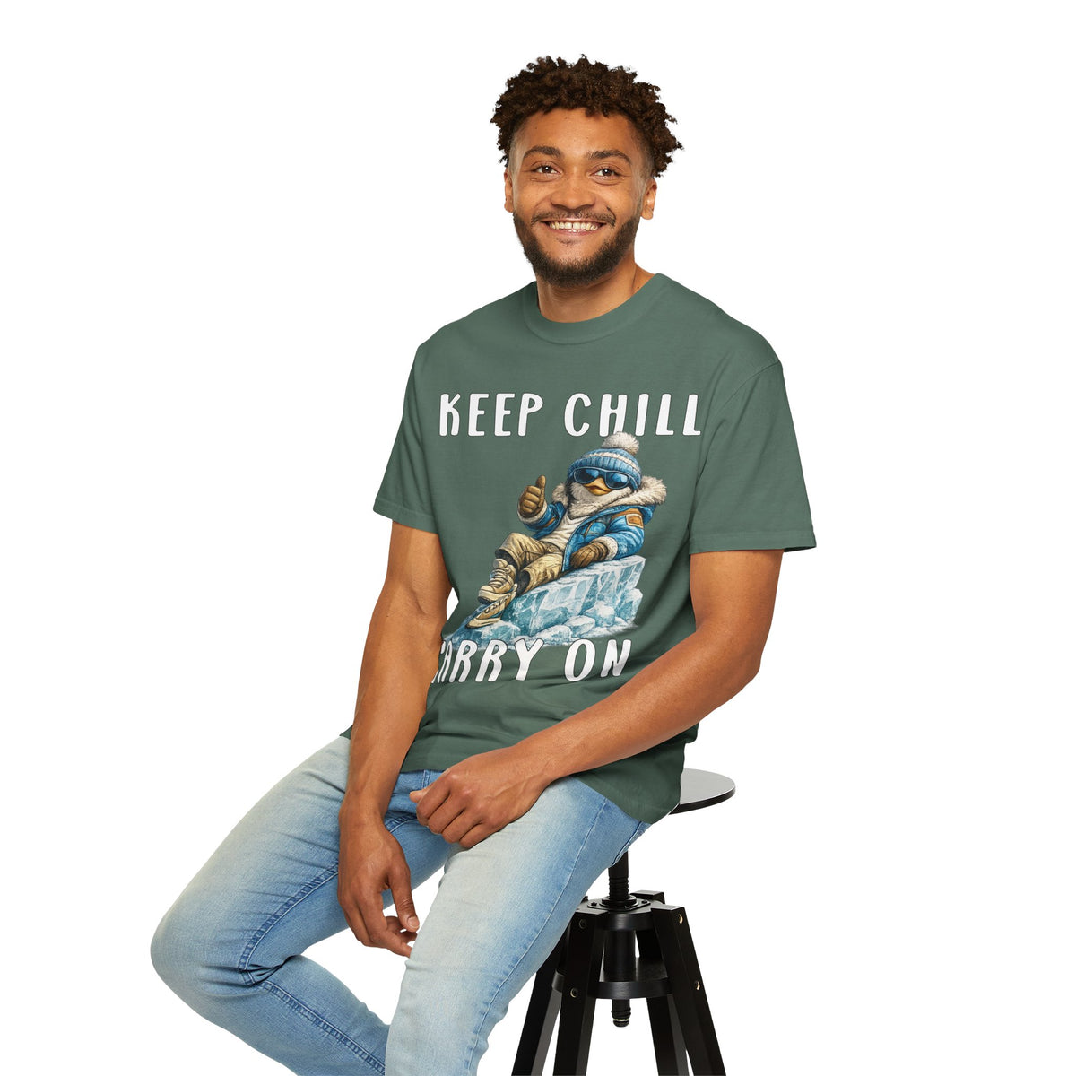 Keep Chill Carry On Boy T-shirt - Penguin Series