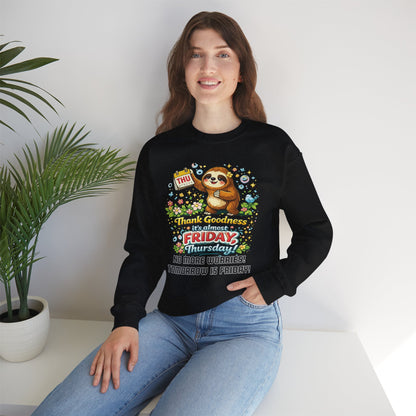 Thursday - Procrastination Sloth Series Sweatshirt