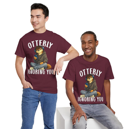 "Otterly Ignoring You" Teen Boy Tee - Otter Series