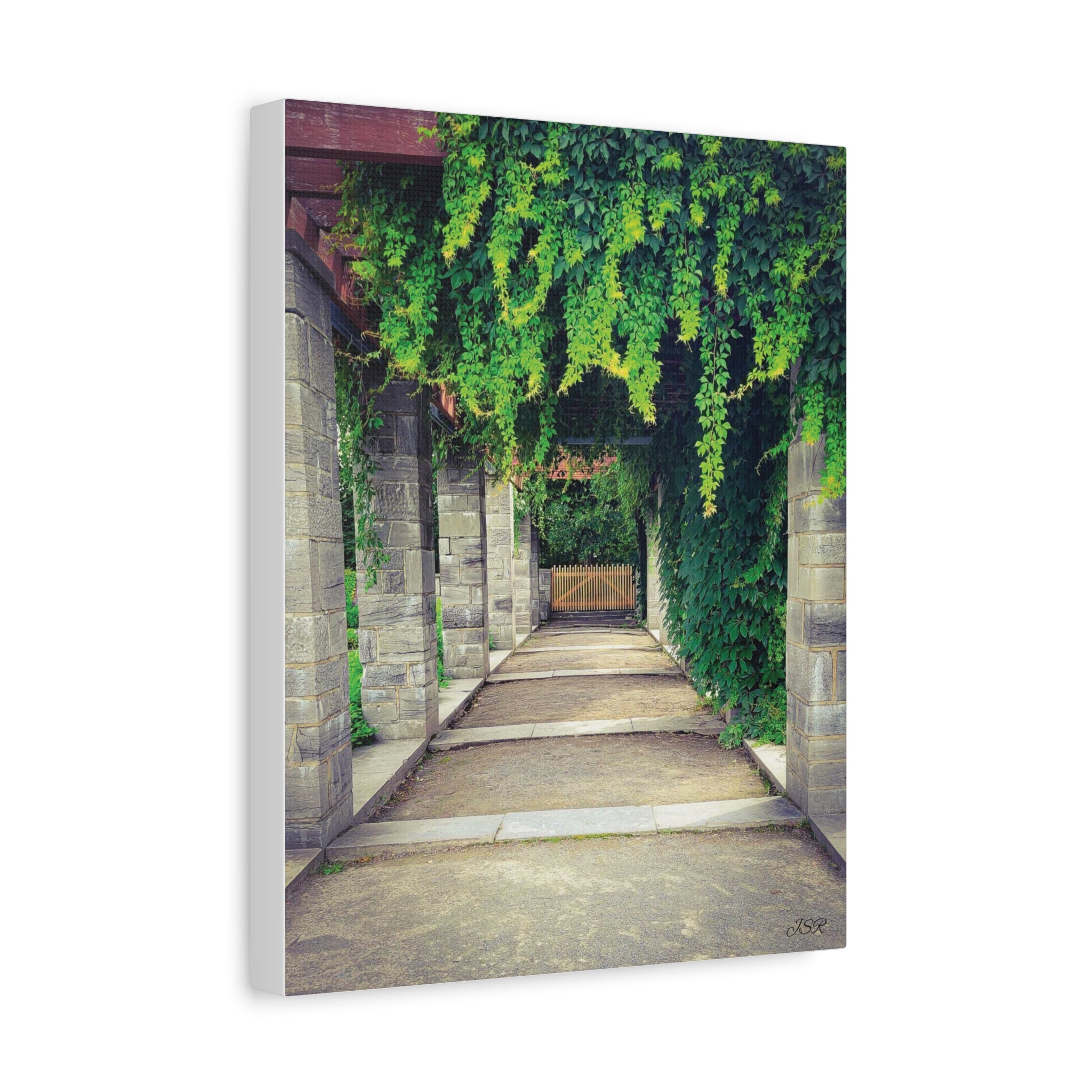 "The Covered Path" photograph on stretched canvas