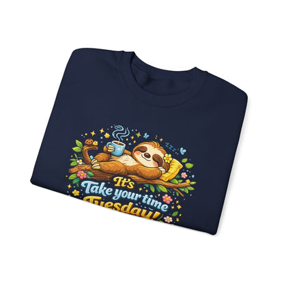 Tuesday - Procrastination Sloth Series Sweatshirt