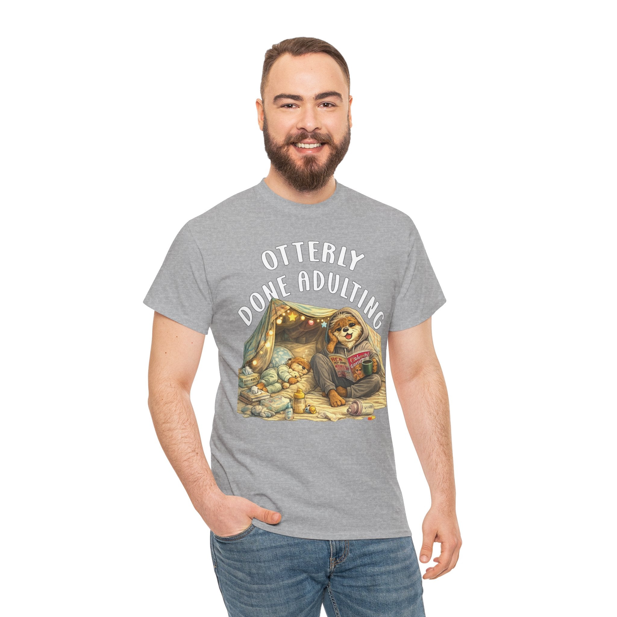 "Otterly Done Adulting" Mom Tee - Otter Series
