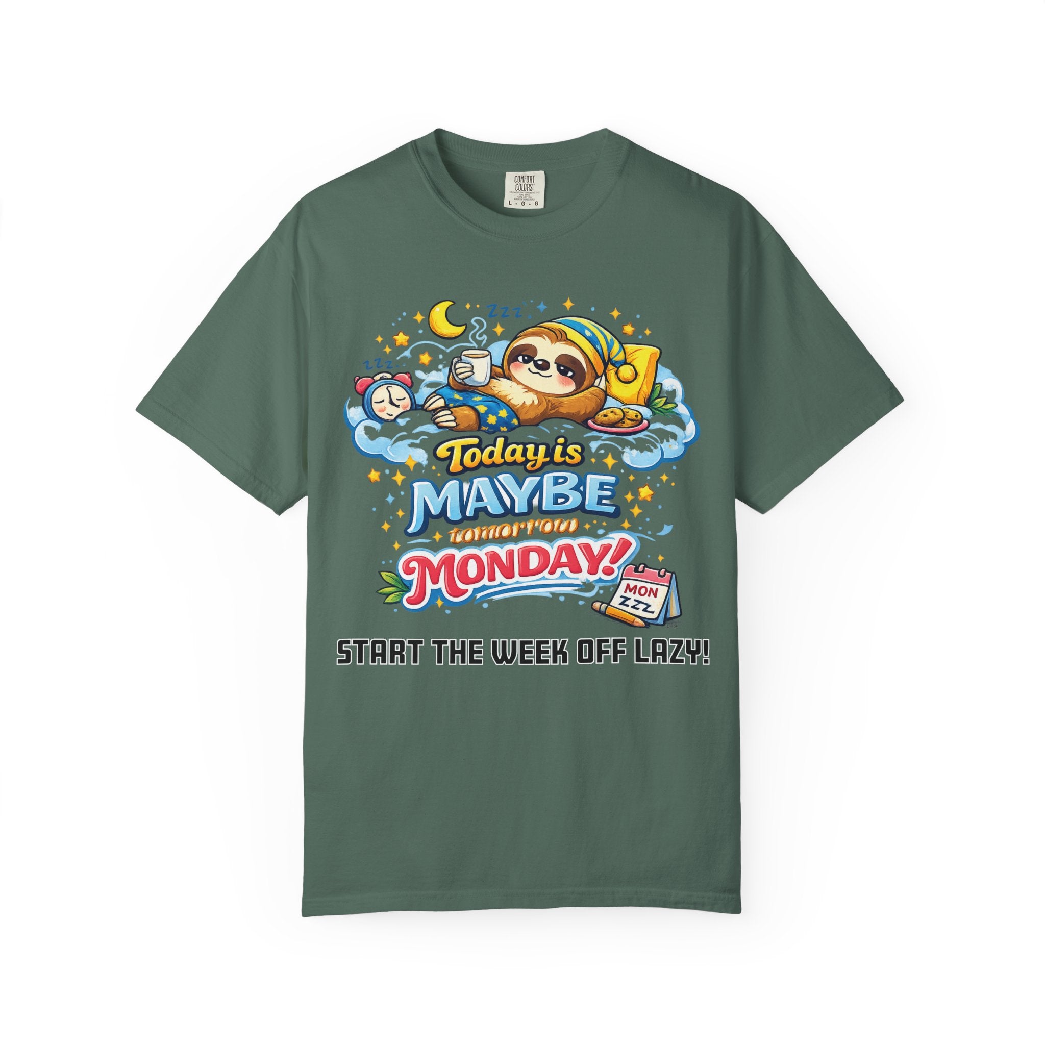 Monday - Procrastination Sloth Series T-shirt