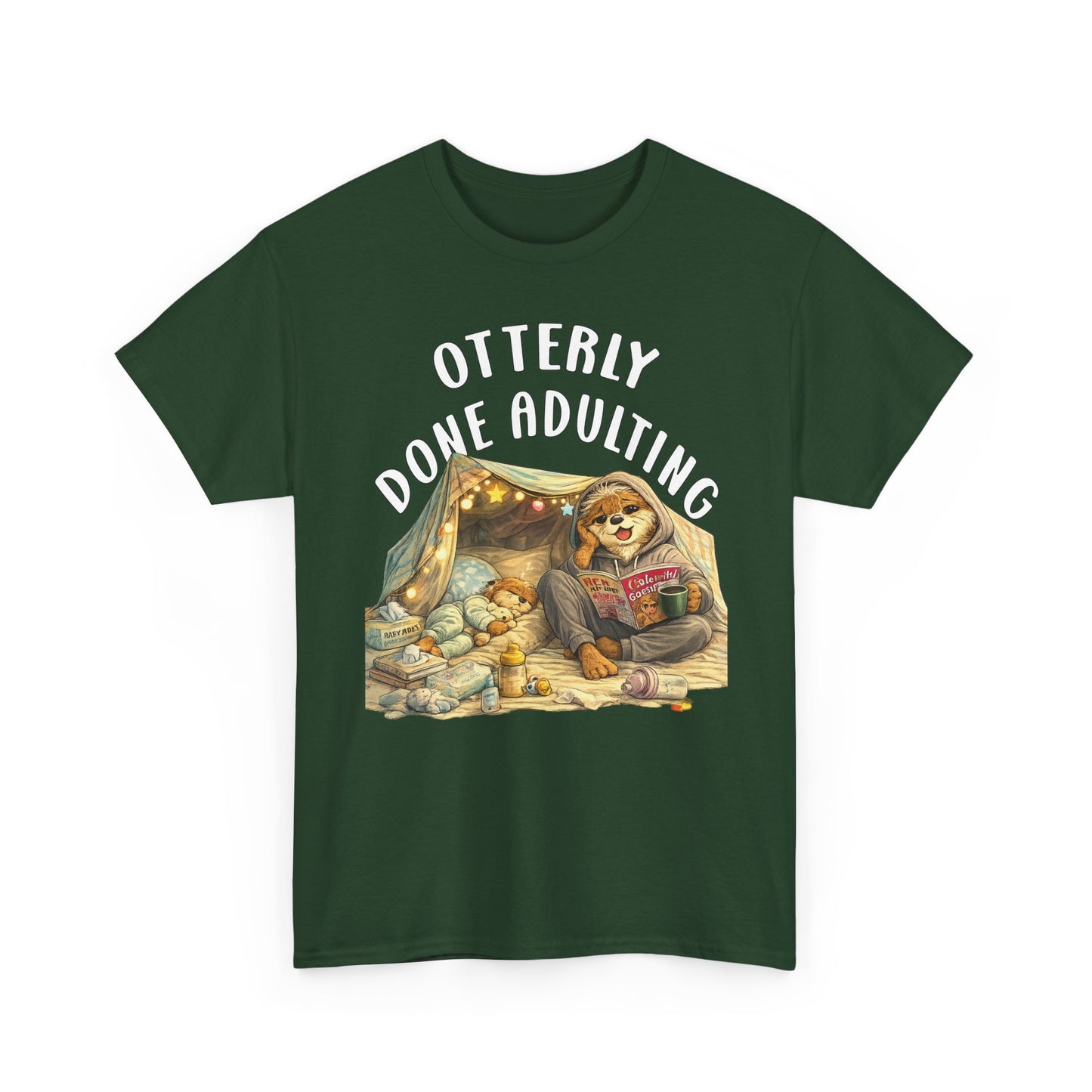"Otterly Done Adulting" Mom Tee - Otter Series