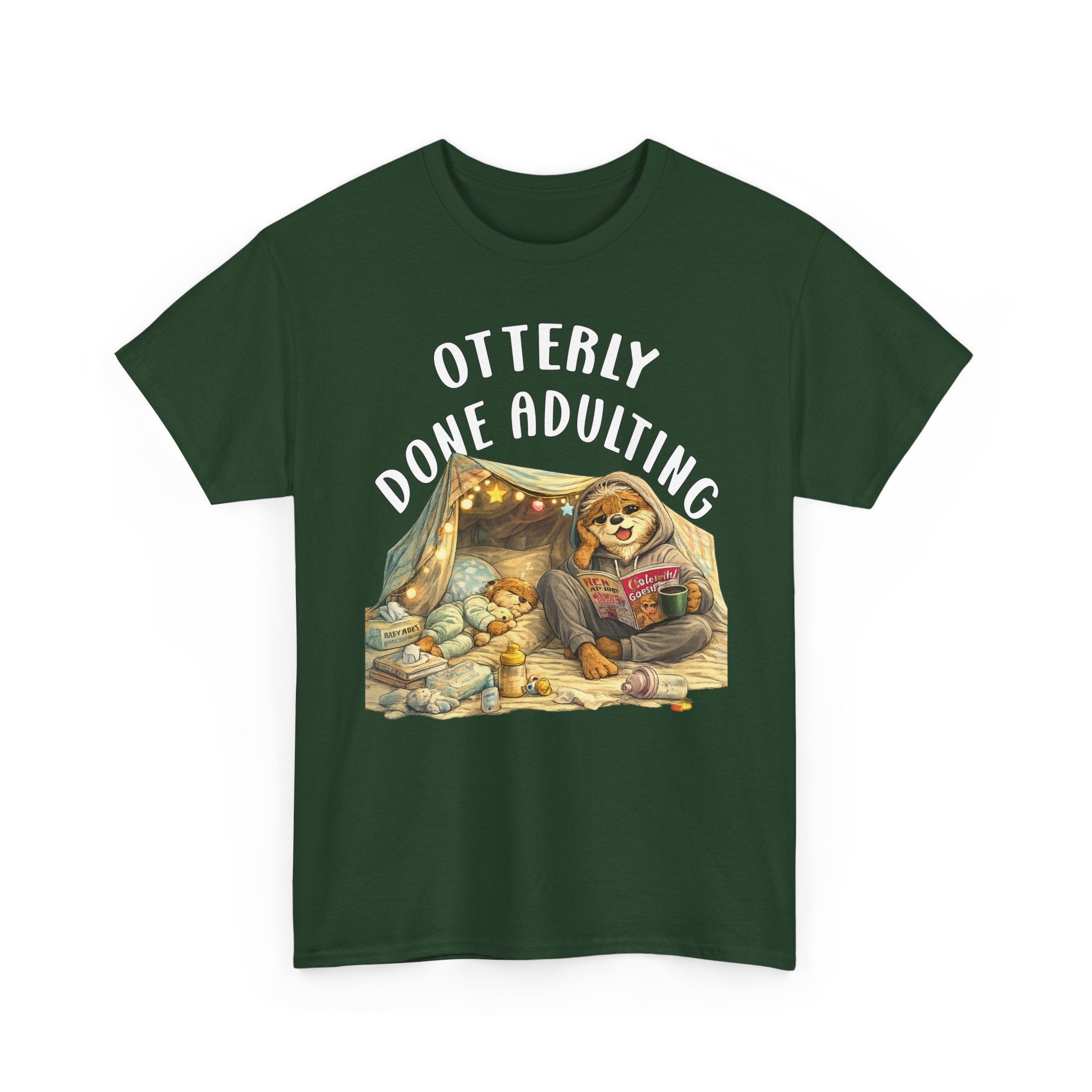 "Otterly Done Adulting" Mom Tee - Otter Series