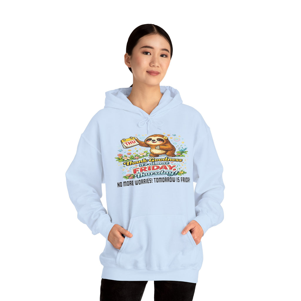 Thursday - Procrastination Sloth Series Hoodie