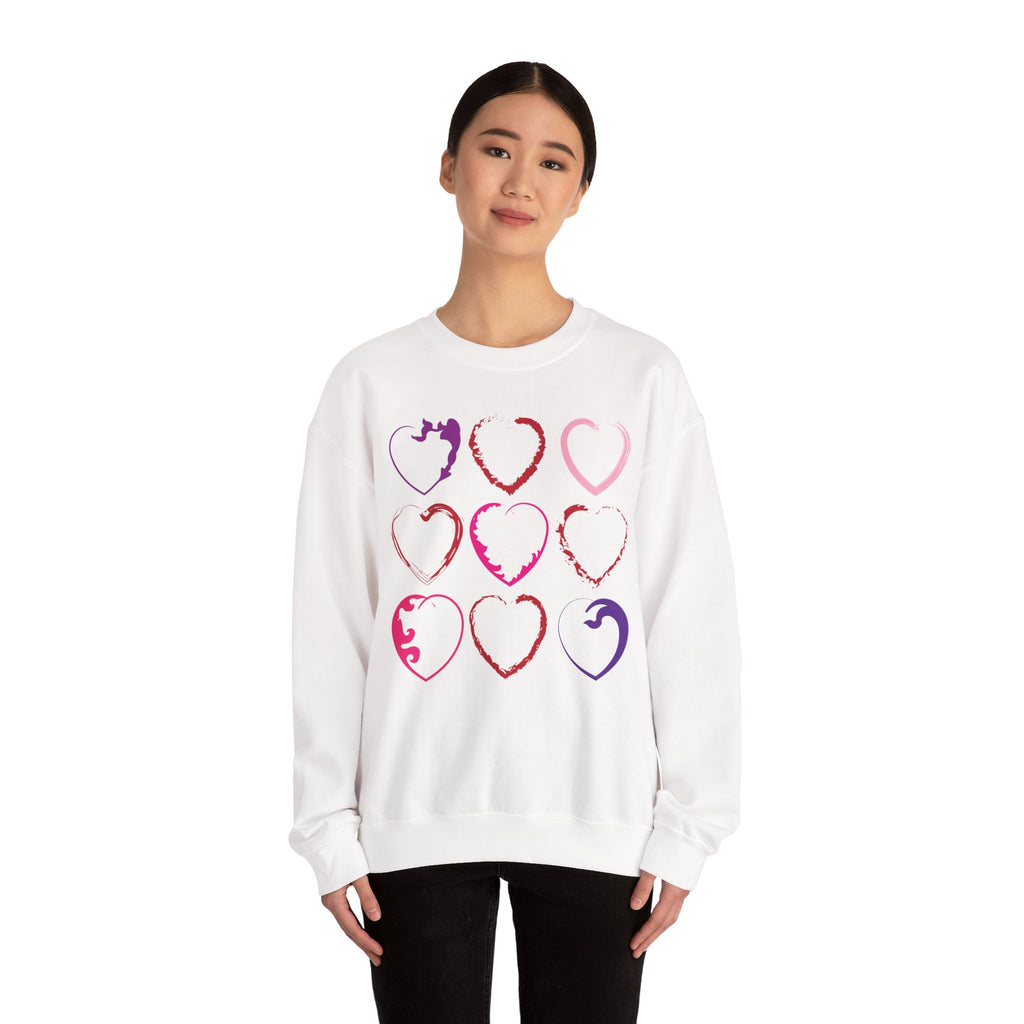 Nine Hearts Valentine's Day Sweatshirt