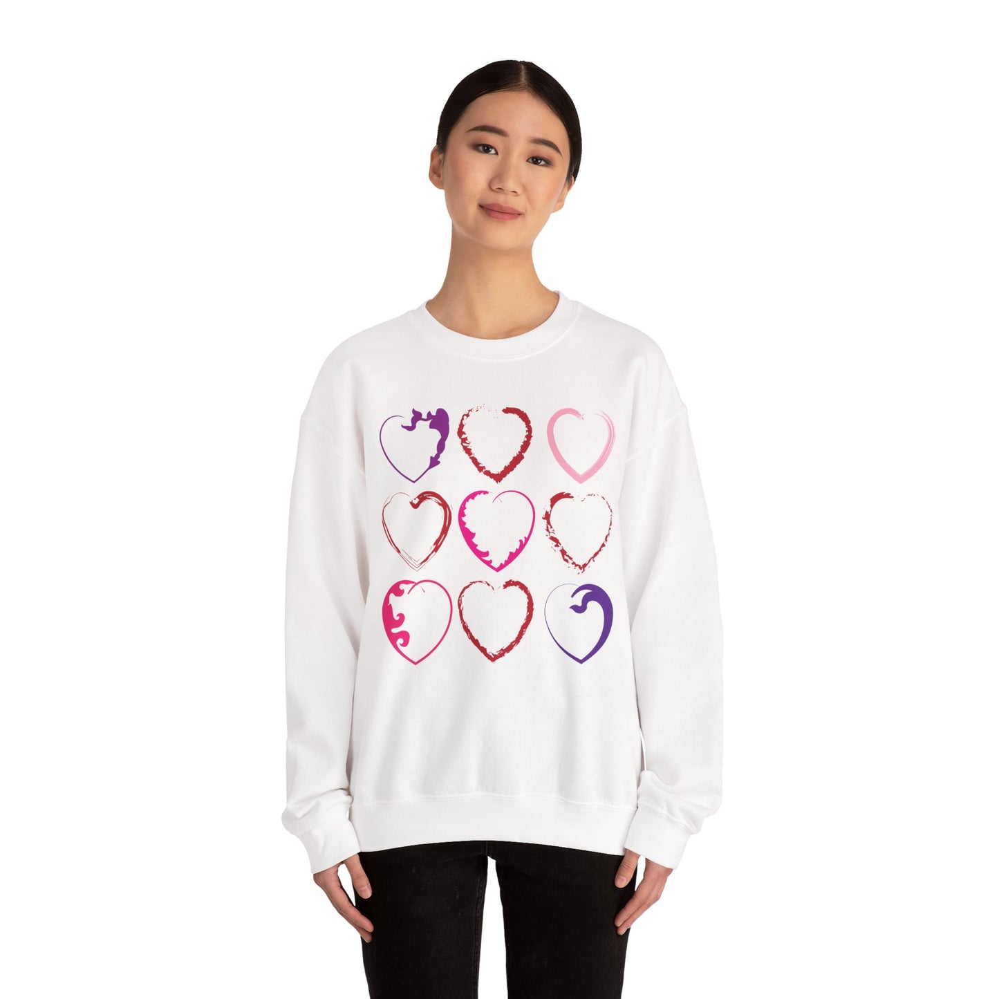 Nine Hearts Valentine's Day Sweatshirt