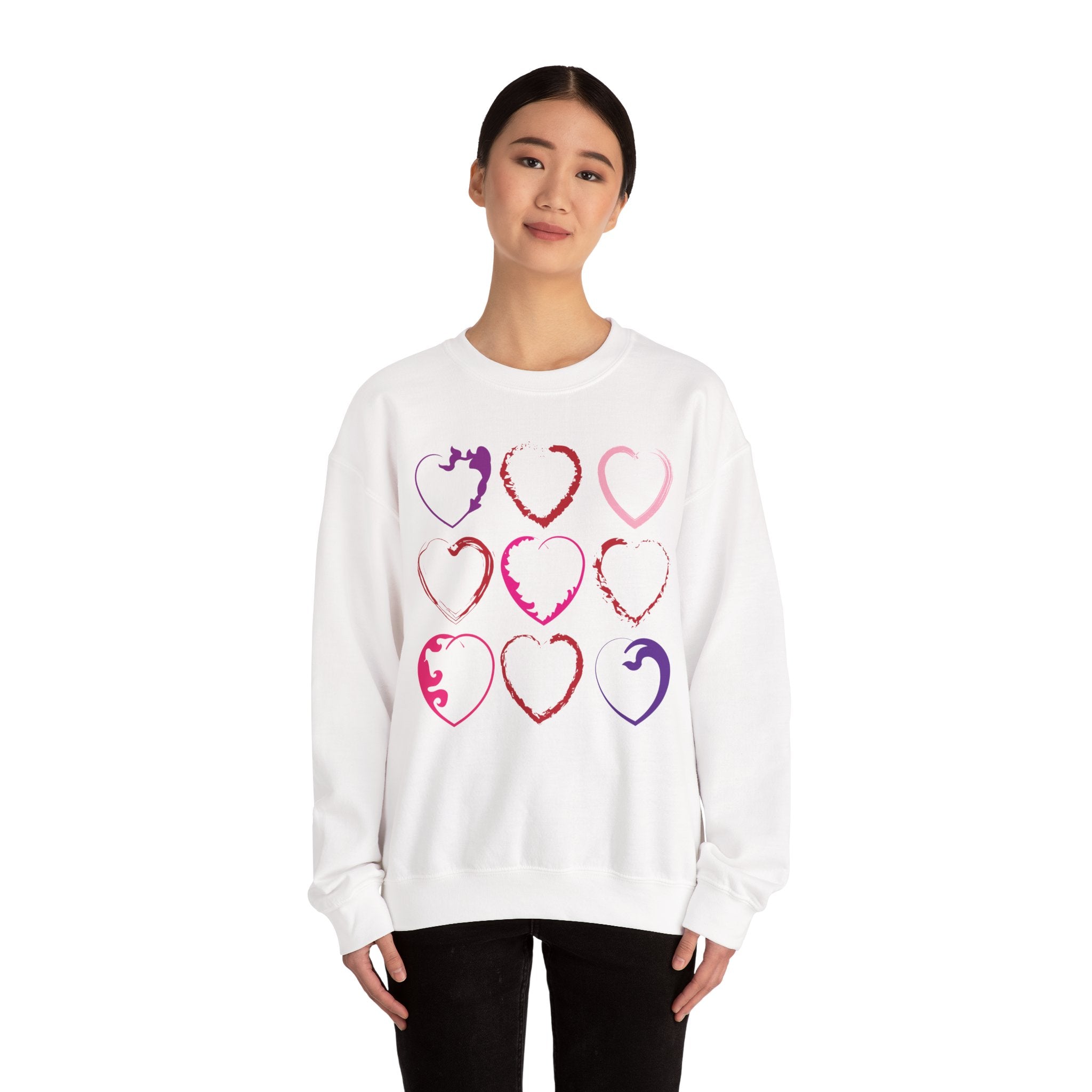 Nine Hearts Valentine's Day Sweatshirt