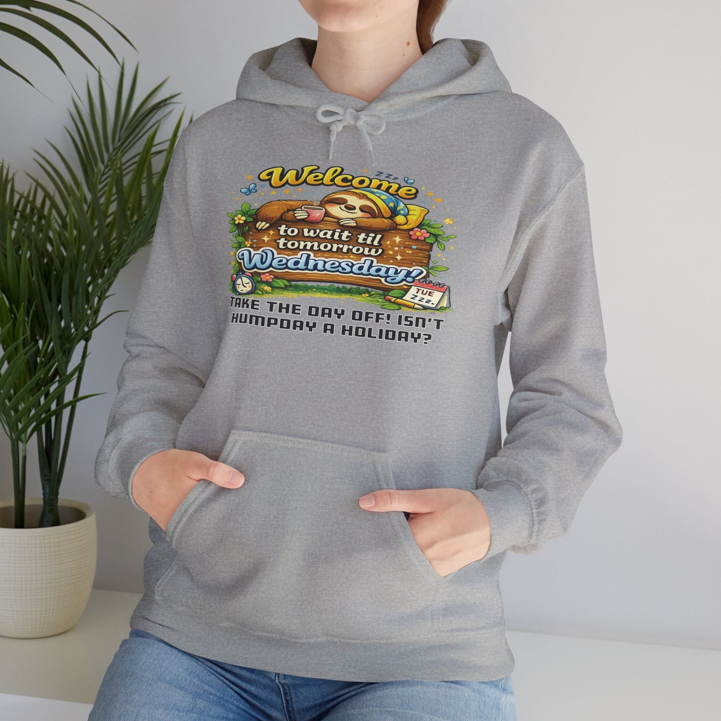 Wednesday - Procrastination Sloth Series Hoodie