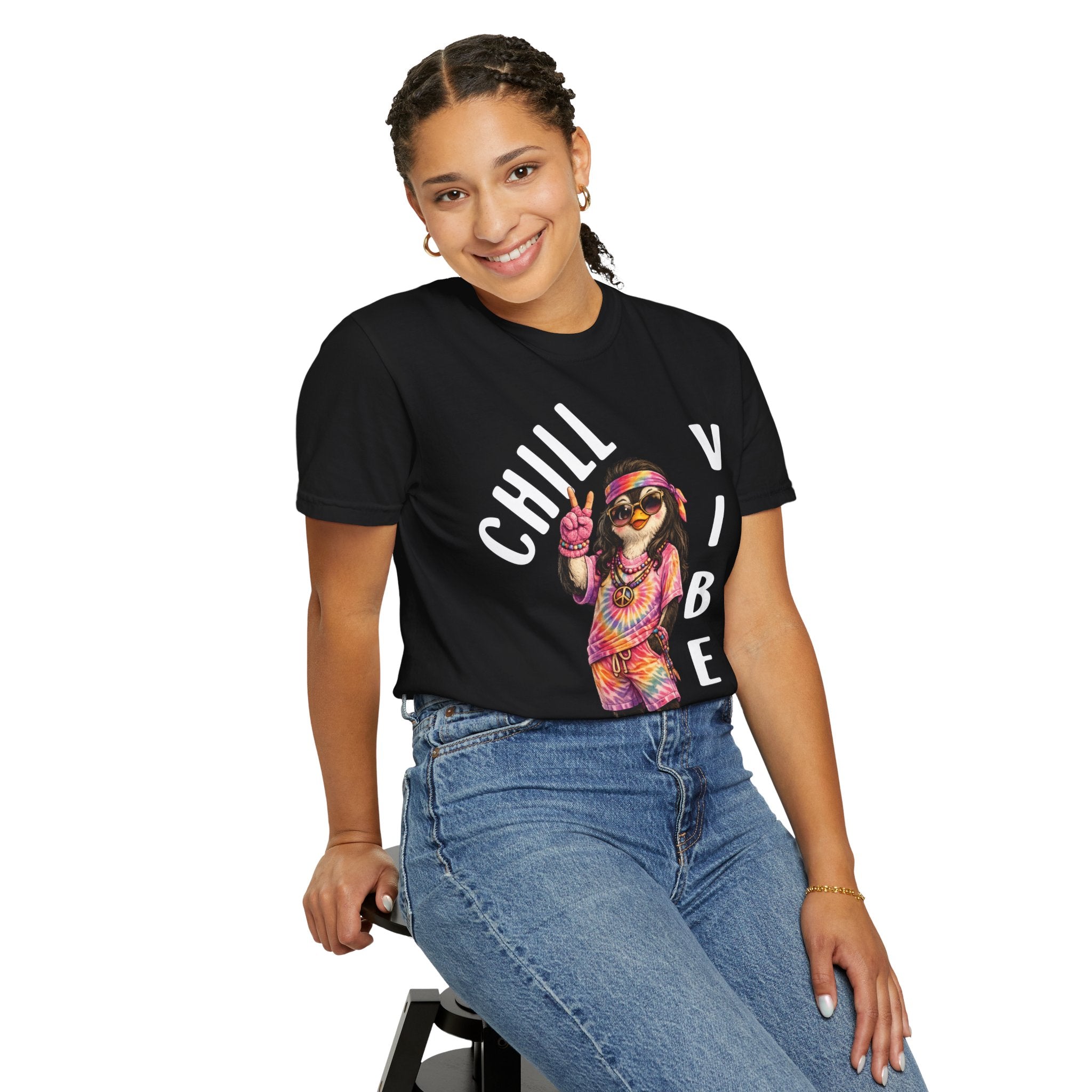 Chill Vibes Girl T-shirt - Penguin Series