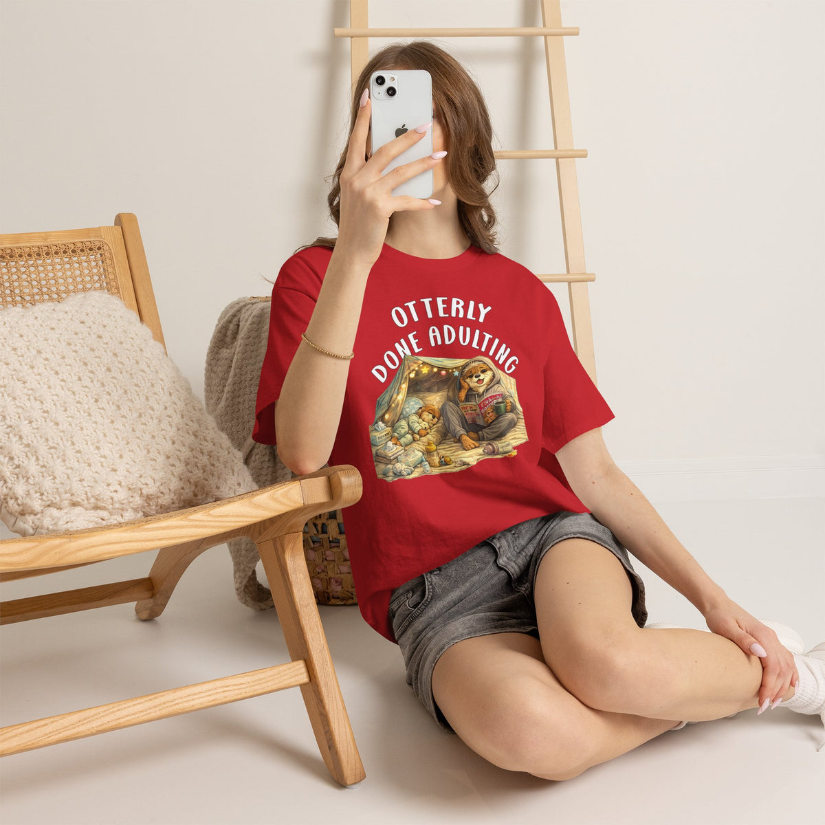 "Otterly Done Adulting" Mom Tee - Otter Series