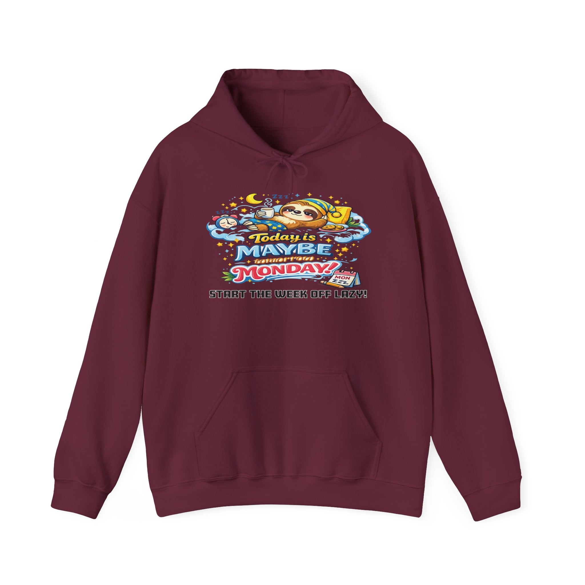 Monday - Procrastination Sloth Series Hoodie