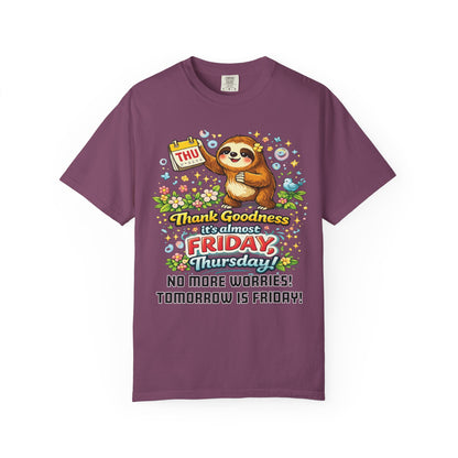 Thursday - Procrastination Sloth Series T-shirt