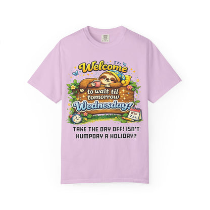 Wednesday - Procrastination Sloth Series T-shirt