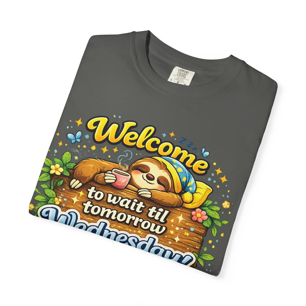 Wednesday - Procrastination Sloth Series T-shirt