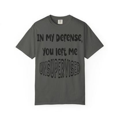 In My Defense I Was Left Unsupervised T-shirt