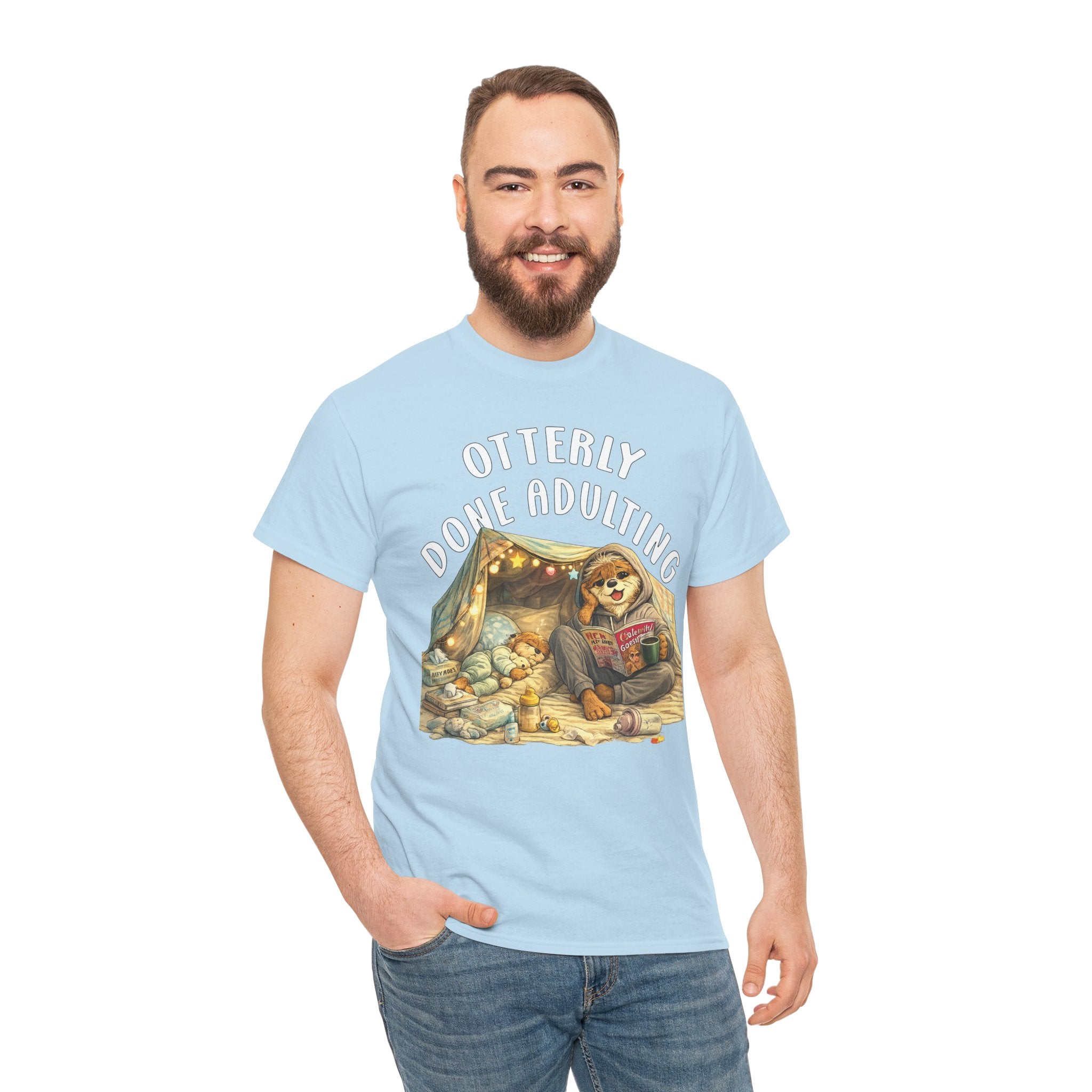 "Otterly Done Adulting" Mom Tee - Otter Series