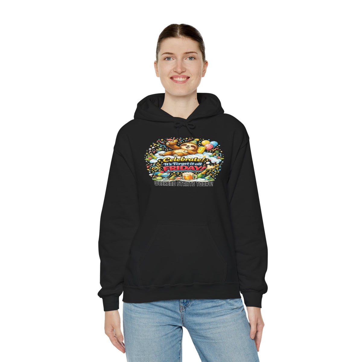 Friday - Procrastination Sloth Series Hoodie