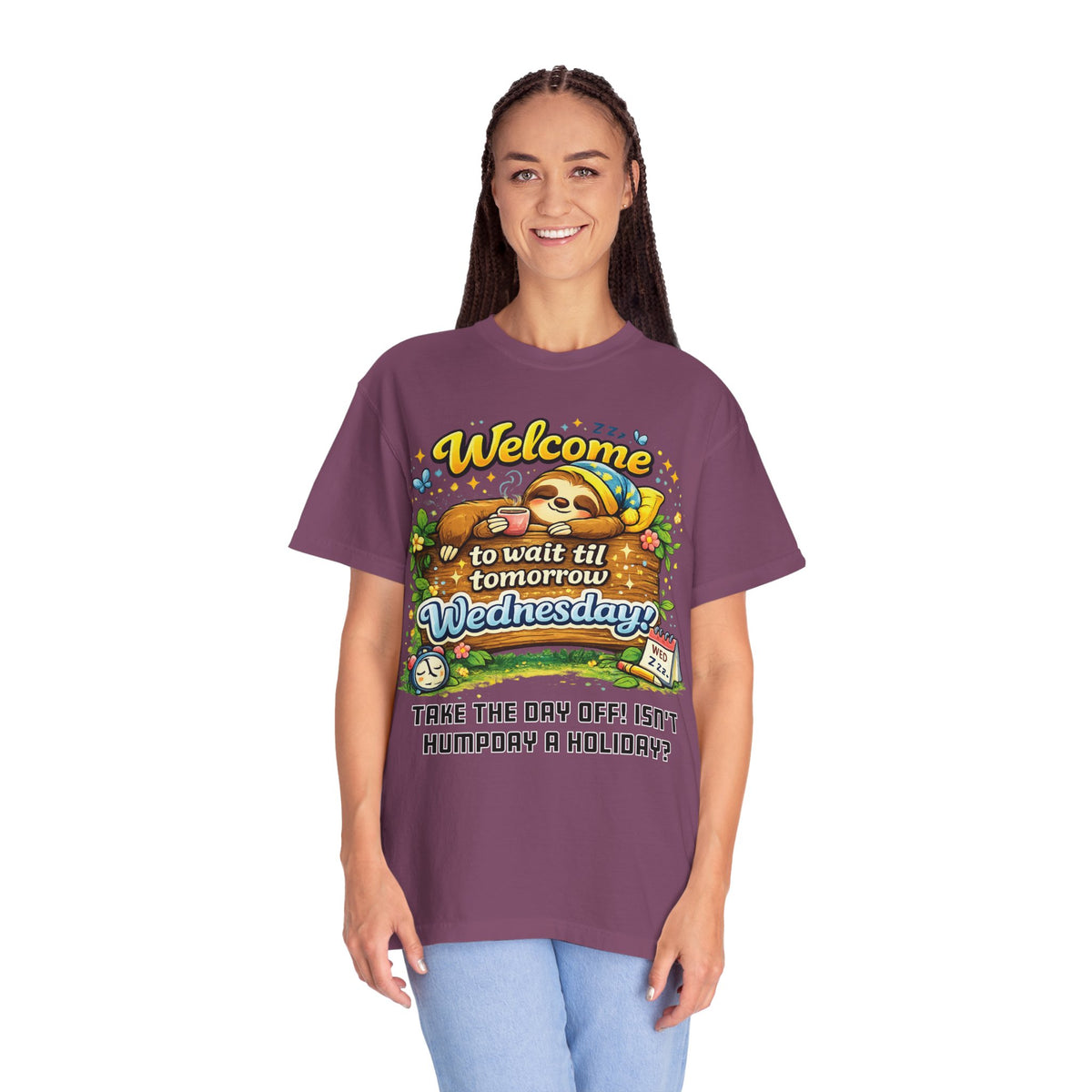 Wednesday - Procrastination Sloth Series T-shirt