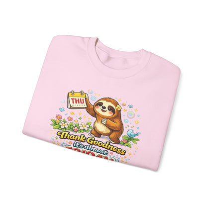 Thursday - Procrastination Sloth Series Sweatshirt