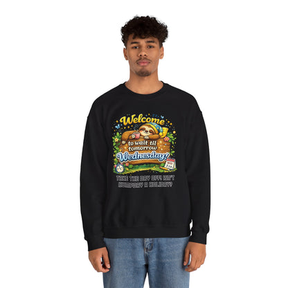 Wednesday - Procrastination Sloth Series Sweatshirt