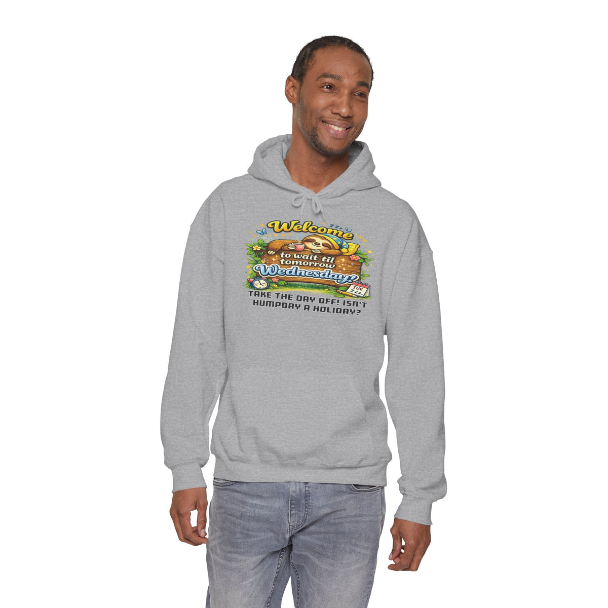Wednesday - Procrastination Sloth Series Hoodie