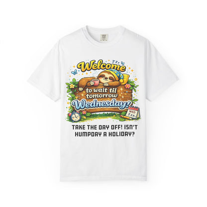 Wednesday - Procrastination Sloth Series T-shirt
