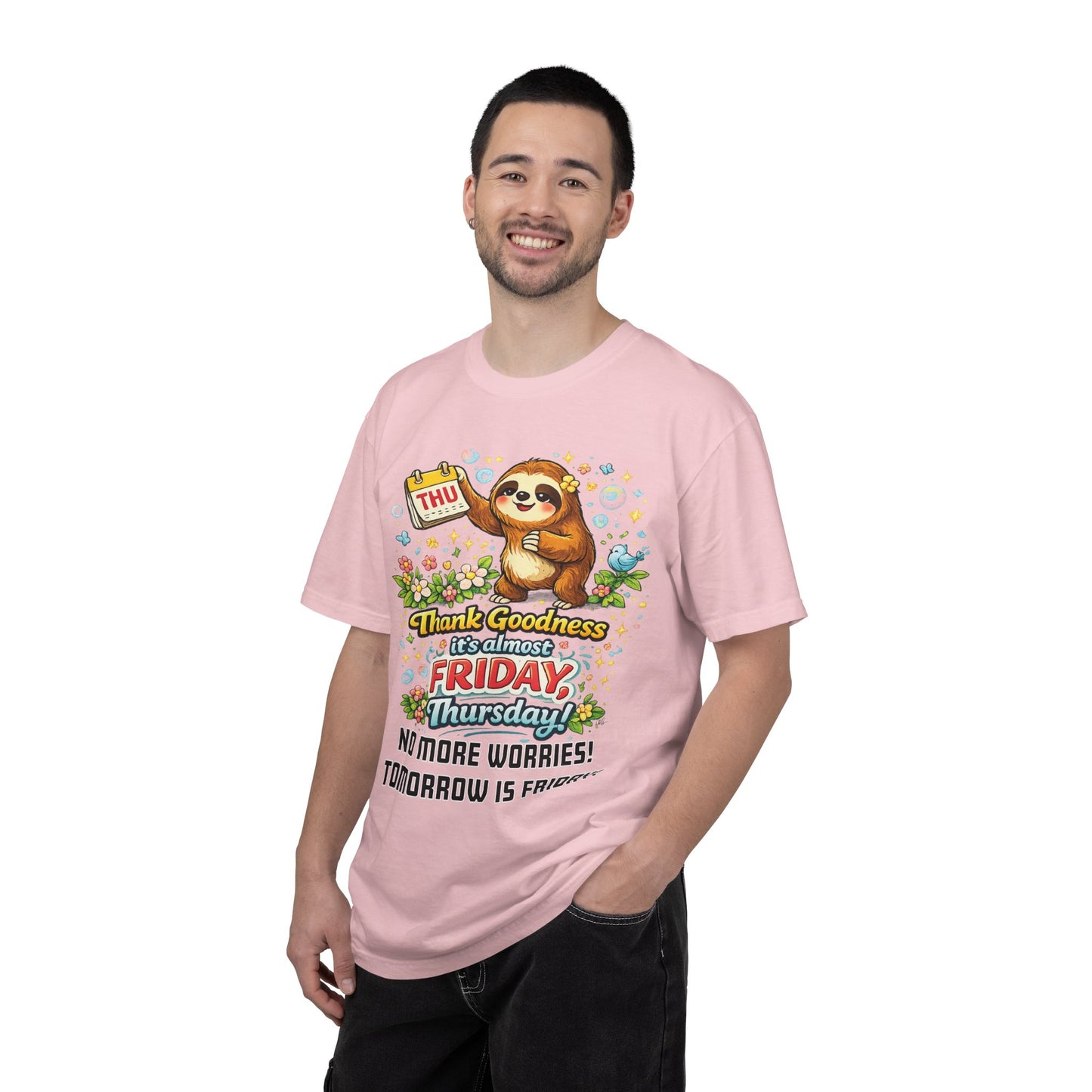 Thursday - Procrastination Sloth Series T-shirt