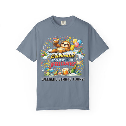 Friday - Procrastination Sloth Series T-shirt