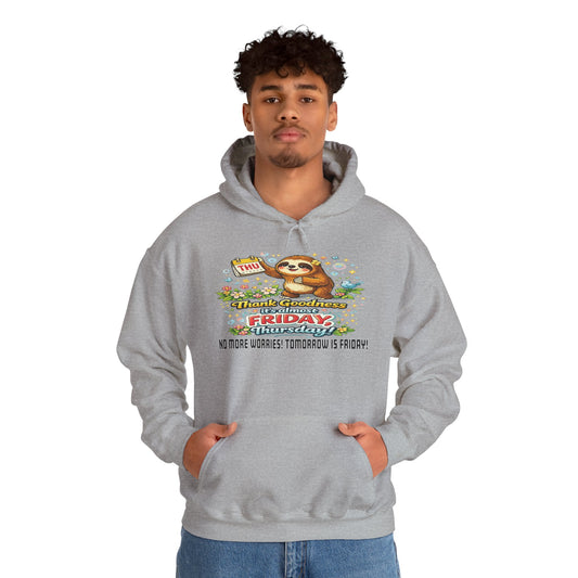 Thursday - Procrastination Sloth Series Hoodie