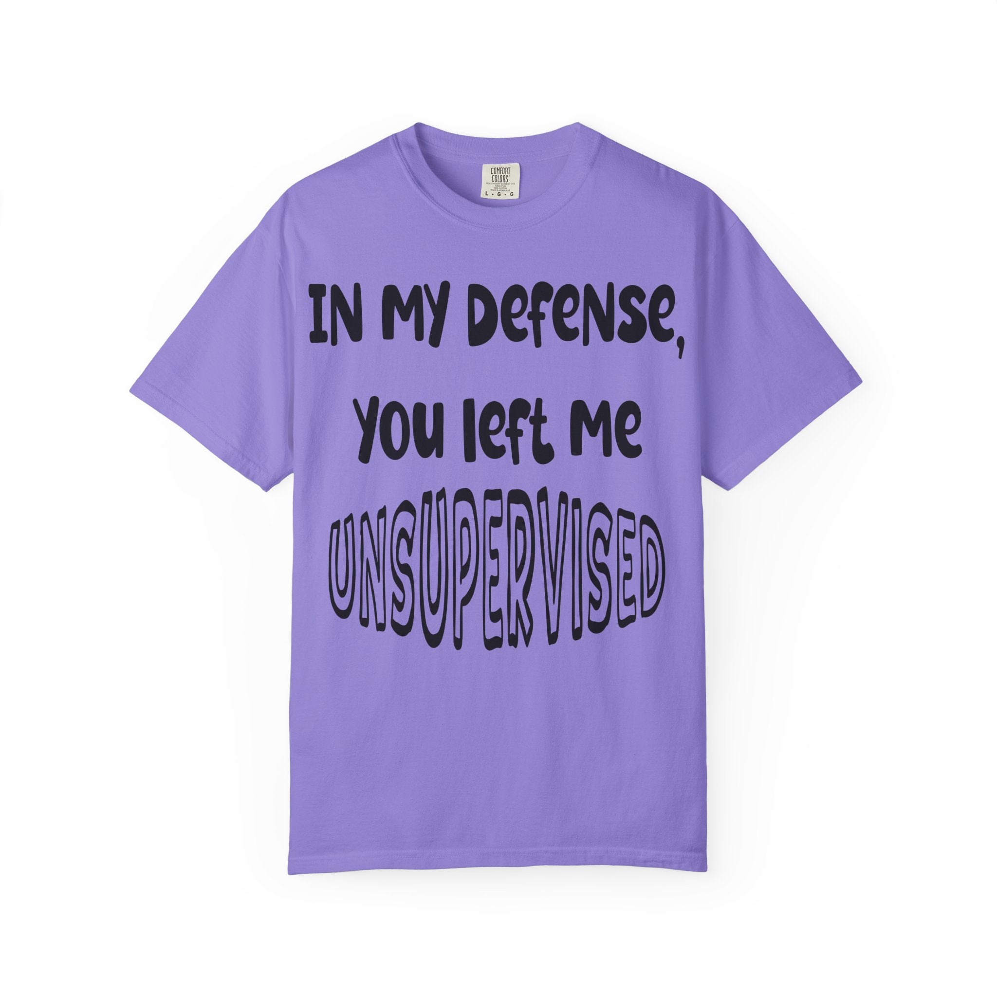 In My Defense I Was Left Unsupervised T-shirt