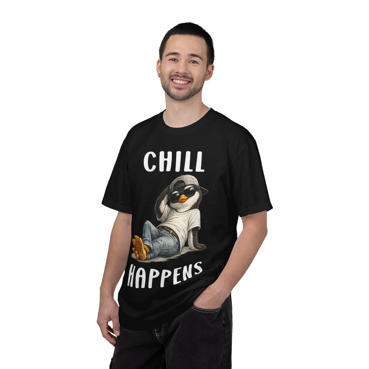 Chill Happens Boy T-shirt - Penguin Series