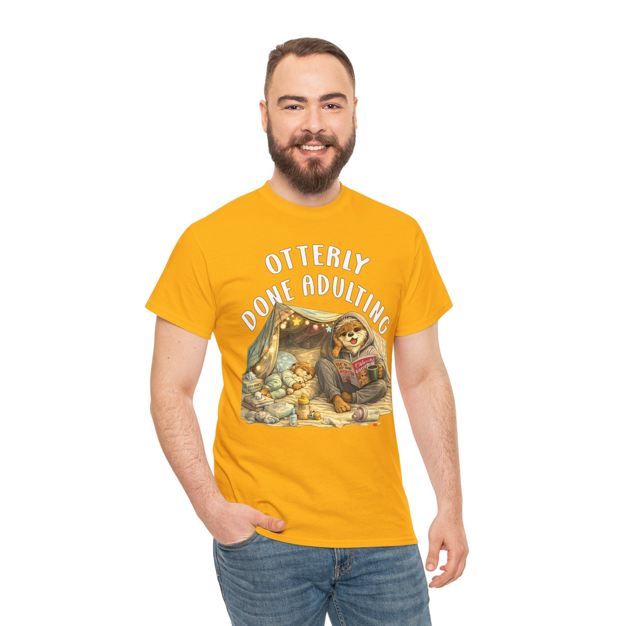 "Otterly Done Adulting" Mom Tee - Otter Series