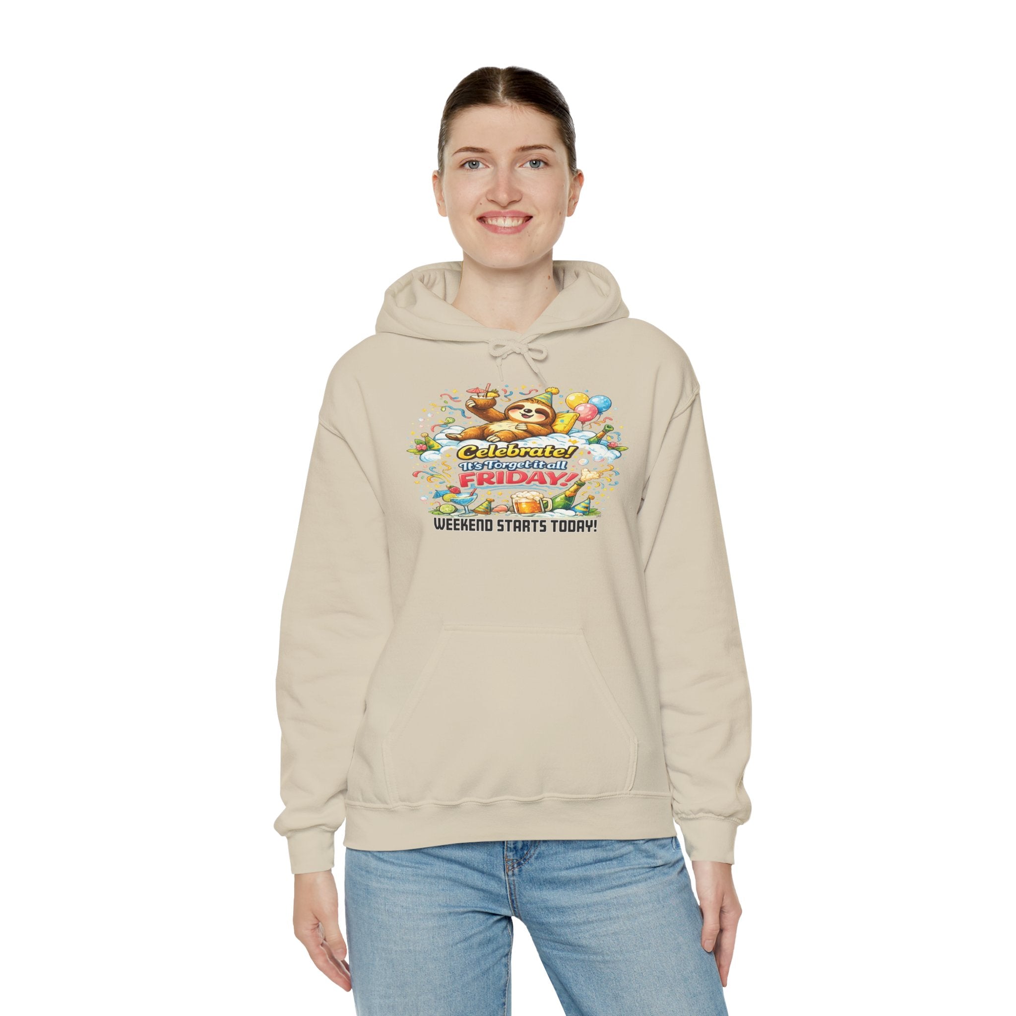 Friday - Procrastination Sloth Series Hoodie
